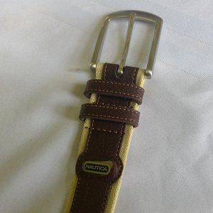 Nautica Belt, Brown Leather, 43 inches